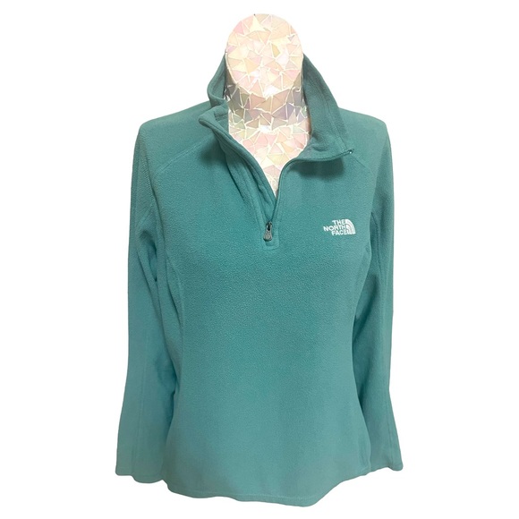 The North Face Tops - The North Face Womens Fleece Quarter Zip Teal Medium